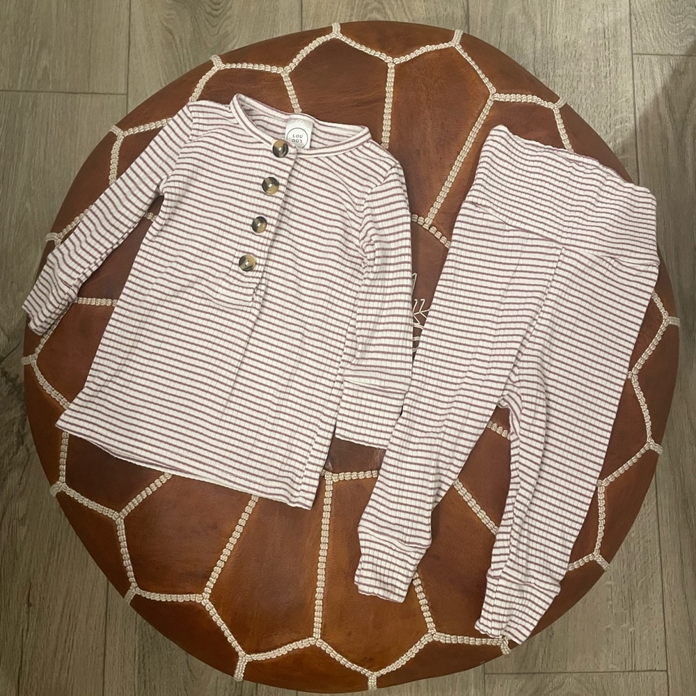 Lou Lou & Company Vivian Top + Bottom 3-6 Month Set